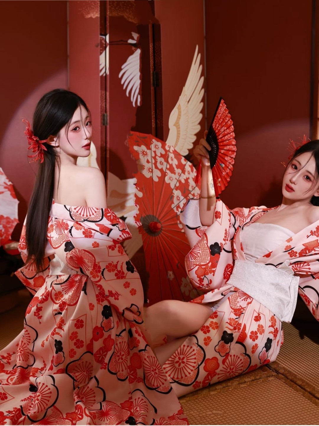 Ethnic Fashion Shoot - Peignoir de style japonais traditionnel pour