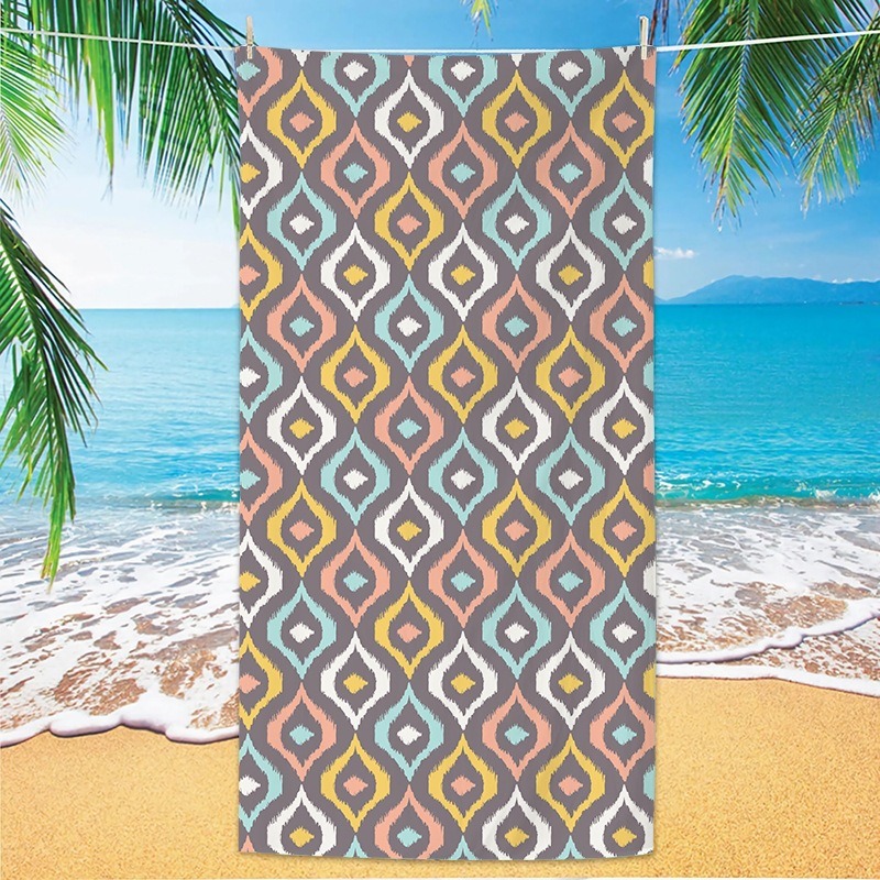 Serviette de bain vintage ethn - Ikat Woven Fabric avis et prix