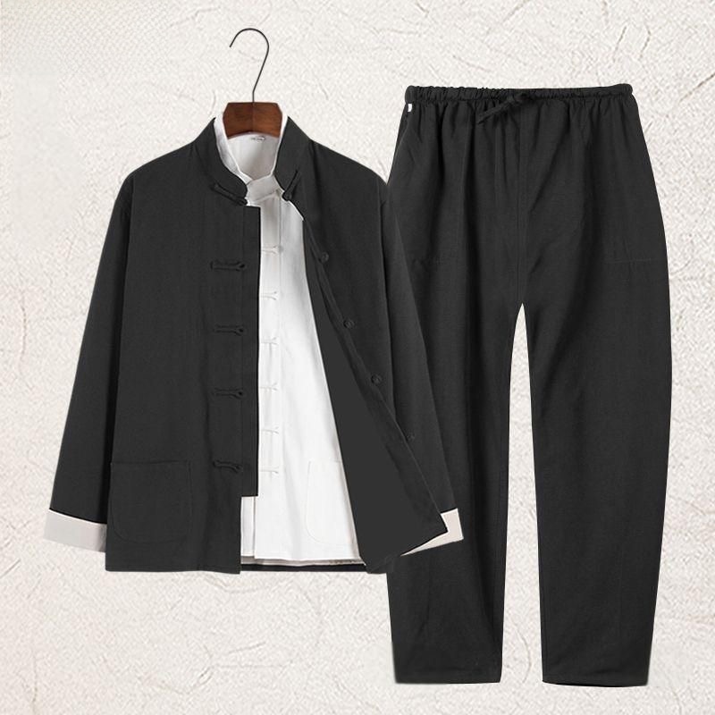 Ensemble Hanfu d'été en coton  - Ethnic Wear Men'S Fashion avis et prix